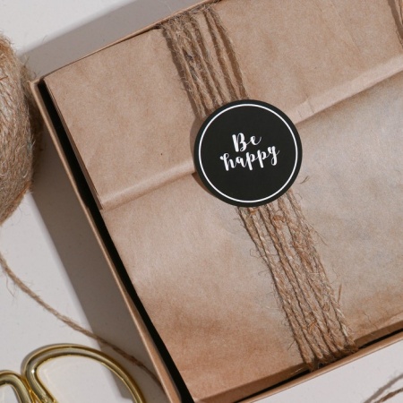 Набор наклеек Be happy 16х9,5 см 6 шт